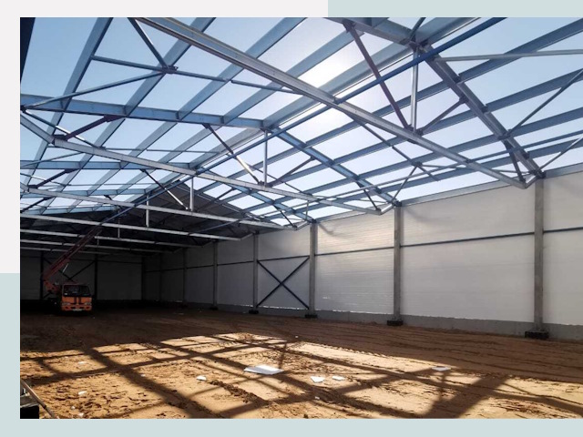 Строительство сенохранилищ в Элисте