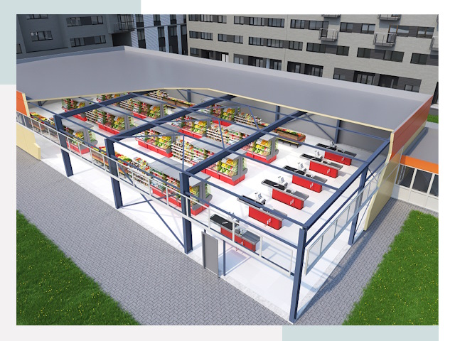 Строительство магазинов в Элиста от 621 руб. за м²