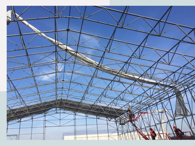 Шатровые ангары от 621 руб. в Элисте и Республике Калмыкия