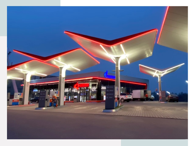 Навесы для АЗС в Элисте