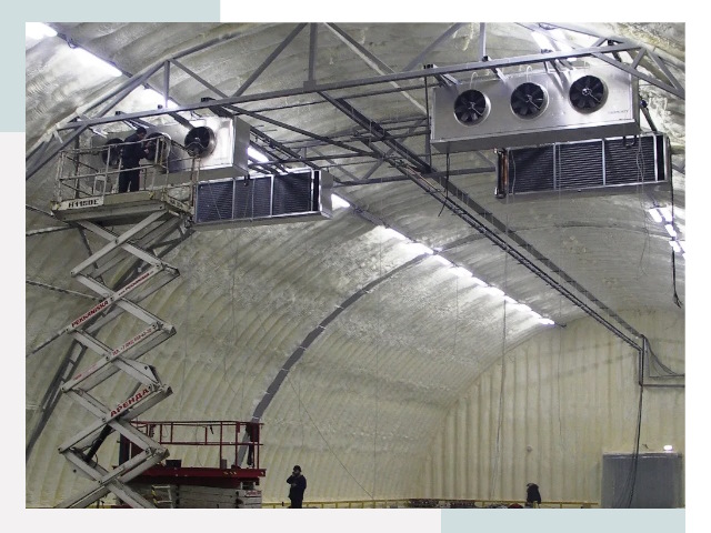 Оснащение ангаров в Элисте